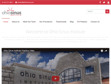 Tablet Screenshot of ohiosinus.com